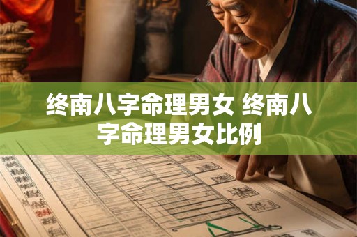 终南八字命理男女 终南八字命理男女比例 终南八字命理男女 终南八字命理男女比例