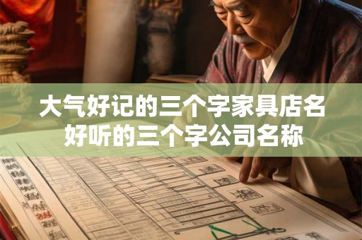 大气好记的三个字家具店名 好听的三个字公司名称 大气好记的三个字家具店名 好听的三个字公司名称