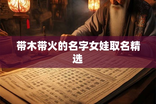 带木带火的名字女娃取名精选 带木带火的名字女娃取名精选