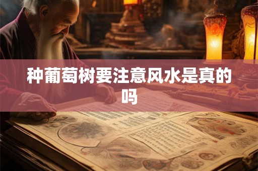 种葡萄树要注意风水是真的吗 种葡萄树要注意风水是真的吗