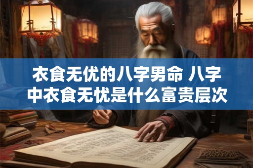 衣食无优的八字男命 八字中衣食无忧是什么富贵层次 衣食无优的八字男命 八字中衣食无忧是什么富贵层次