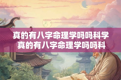 真的有八字命理学吗吗科学 真的有八字命理学吗吗科学解释 真的有八字命理学吗吗科学 真的有八字命理学吗吗科学解释