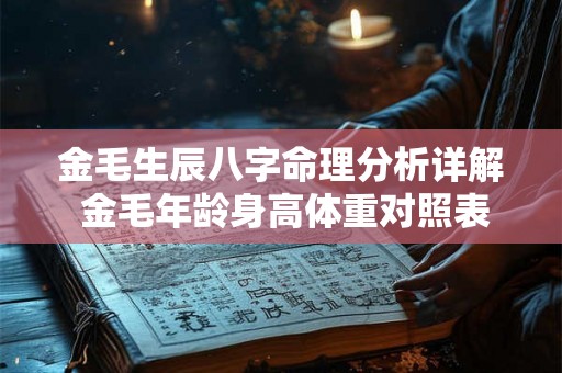 金毛生辰八字命理分析详解 金毛年龄身高体重对照表 金毛生辰八字命理分析详解 金毛年龄身高体重对照表