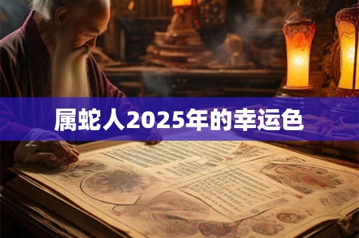 属蛇人2025年的幸运色 属蛇人2025年的幸运色