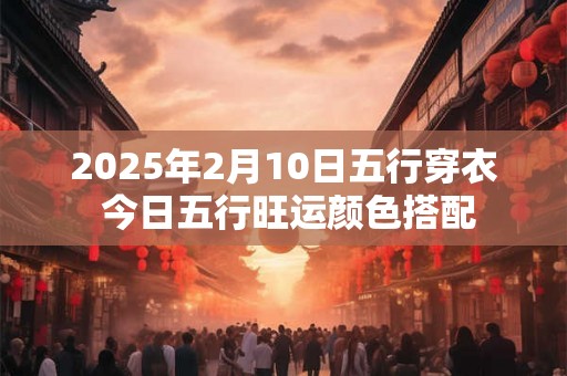 2025年2月10日五行穿衣 今日五行旺运颜色搭配 2025年2月10日五行穿衣 今日五行旺运颜色搭配