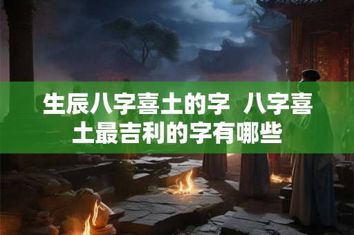 生辰八字喜土的字  八字喜土最吉利的字有哪些