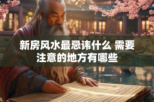 新房风水最忌讳什么 需要注意的地方有哪些 新房风水最忌讳什么 需要注意的地方有哪些