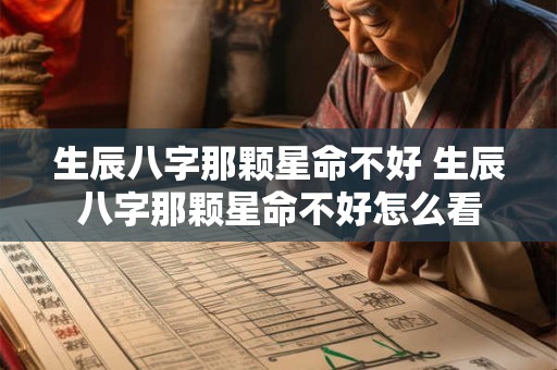 生辰八字那颗星命不好 生辰八字那颗星命不好怎么看