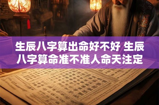生辰八字算出命好不好 生辰八字算命准不准人命天注定 生辰八字算出命好不好 生辰八字算命准不准人命天注定