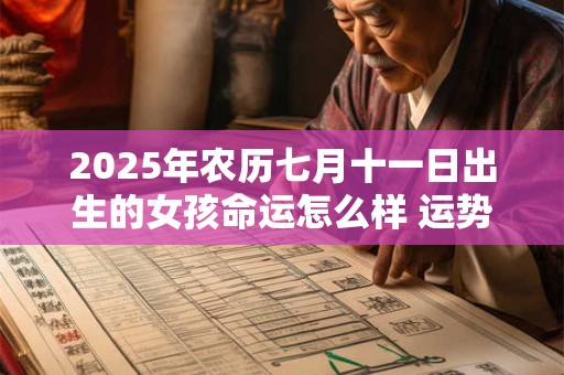 2025年农历七月十一日出生的女孩命运怎么样 运势详解 2025年农历七月十一日出生的女孩命运怎么样 运势详解