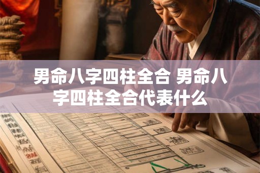 男命八字四柱全合 男命八字四柱全合代表什么