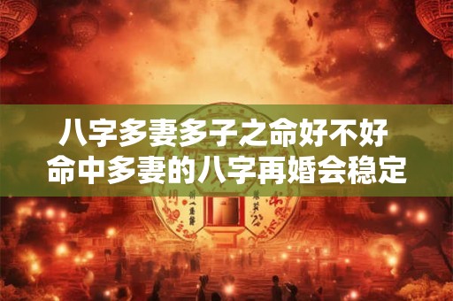 八字多妻多子之命好不好 命中多妻的八字再婚会稳定点吗 八字多妻多子之命好不好 命中多妻的八字再婚会稳定点吗