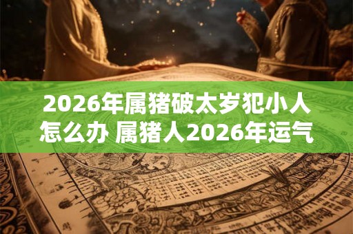 2026年属猪破太岁犯小人怎么办 属猪人2026年运气如何