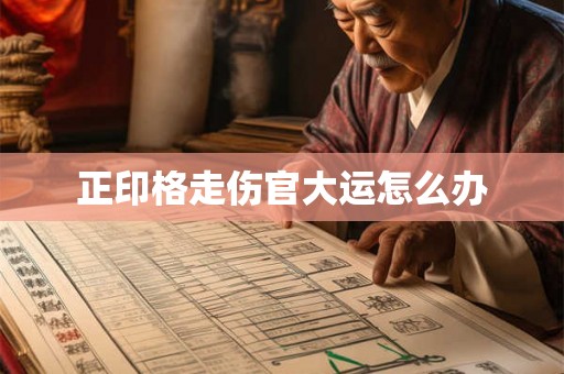 正印格走伤官大运怎么办 正印格走伤官大运怎么办