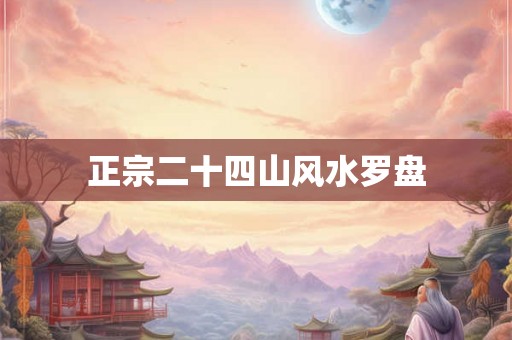正宗二十四山风水罗盘 正宗二十四山风水罗盘