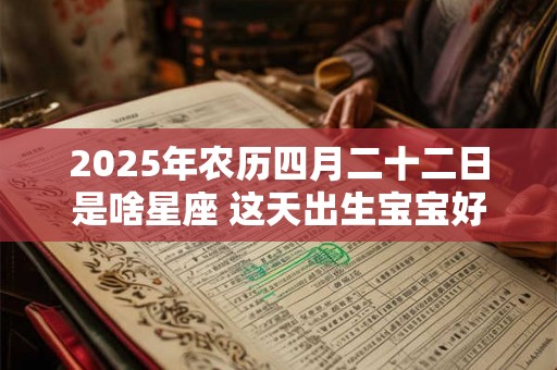 2025年农历四月二十二日是啥星座 这天出生宝宝好吗 2025年农历四月二十二日是啥星座 这天出生宝宝好吗