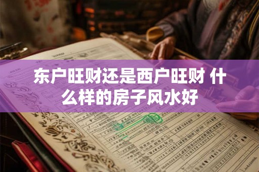 东户旺财还是西户旺财 什么样的房子风水好 东户旺财还是西户旺财 什么样的房子风水好