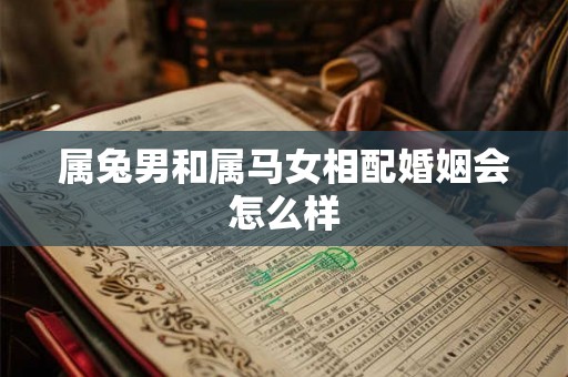 属兔男和属马女相配婚姻会怎么样