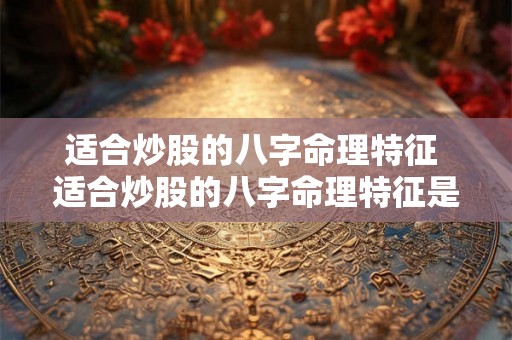适合炒股的八字命理特征 适合炒股的八字命理特征是什么 适合炒股的八字命理特征 适合炒股的八字命理特征是什么