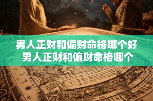 男人正财和偏财命格哪个好 男人正财和偏财命格哪个好一点 男人正财和偏财命格哪个好 男人正财和偏财命格哪个好一点