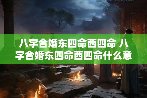 八字合婚东四命西四命 八字合婚东四命西四命什么意思 八字合婚东四命西四命 八字合婚东四命西四命什么意思