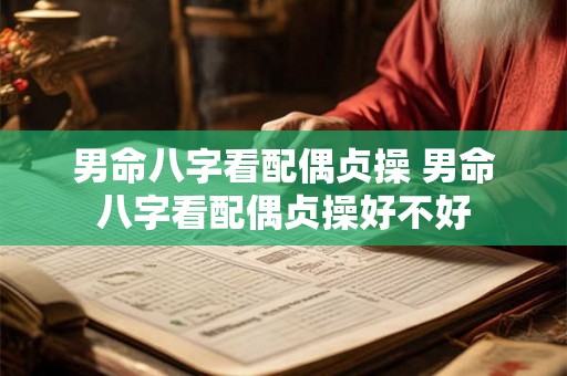 男命八字看配偶贞操 男命八字看配偶贞操好不好