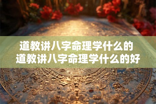 道教讲八字命理学什么的 道教讲八字命理学什么的好