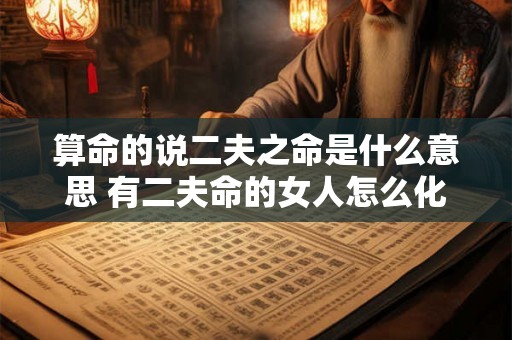 算命的说二夫之命是什么意思 有二夫命的女人怎么化解