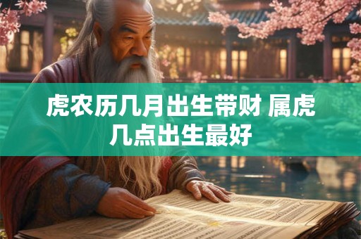 虎农历几月出生带财 属虎几点出生最好 虎农历几月出生带财 属虎几点出生最好