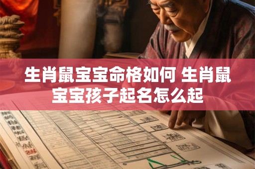 生肖鼠宝宝命格如何 生肖鼠宝宝孩子起名怎么起 生肖鼠宝宝命格如何 生肖鼠宝宝孩子起名怎么起