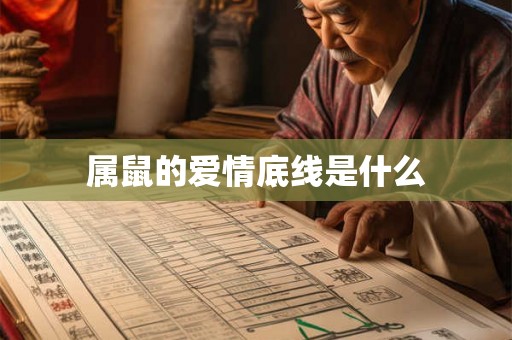 属鼠的爱情底线是什么 属鼠的爱情底线是什么