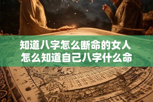 知道八字怎么断命的女人 怎么知道自己八字什么命