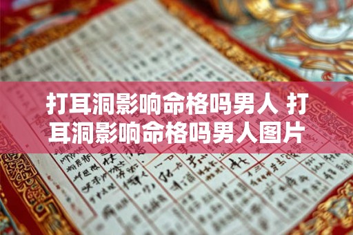 打耳洞影响命格吗男人 打耳洞影响命格吗男人图片 打耳洞影响命格吗男人 打耳洞影响命格吗男人图片