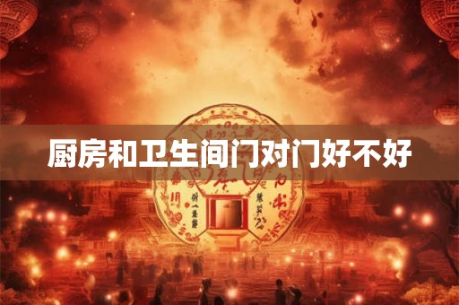 厨房和卫生间门对门好不好 厨房和卫生间门对门好不好