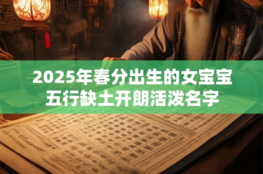 2025年春分出生的女宝宝五行缺土开朗活泼名字 2025年春分出生的女宝宝五行缺土开朗活泼名字