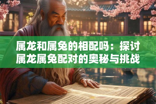 属龙和属兔的相配吗:探讨属龙属兔配对的奥秘与挑战 属龙和属兔的相配吗:探讨属龙属兔配对的奥秘与挑战