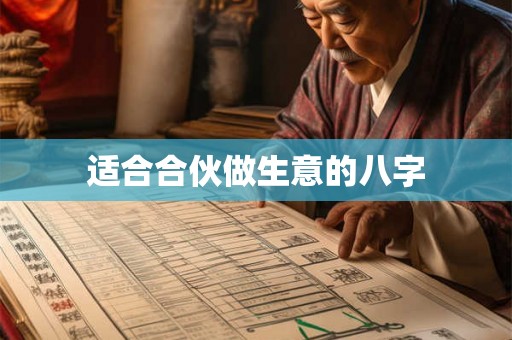 适合合伙做生意的八字 适合合伙做生意的八字