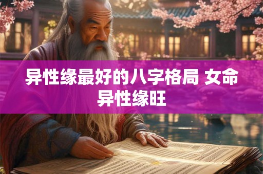 异性缘最好的八字格局 女命异性缘旺 异性缘最好的八字格局 女命异性缘旺