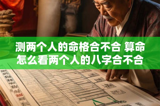 测两个人的命格合不合 算命怎么看两个人的八字合不合适 测两个人的命格合不合 算命怎么看两个人的八字合不合适
