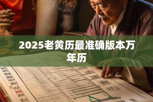 2025老黄历最准确版本万年历