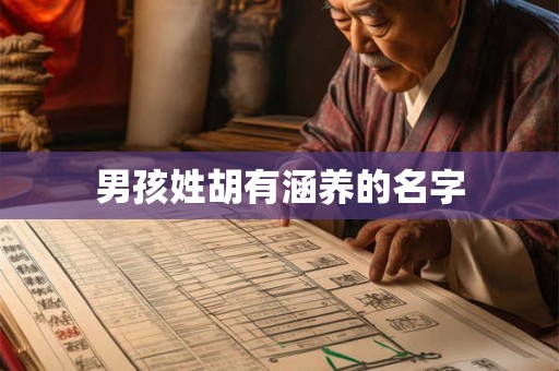男孩姓胡有涵养的名字 男孩姓胡有涵养的名字