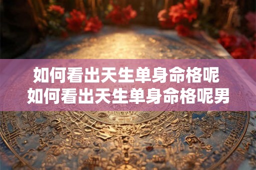 如何看出天生单身命格呢 如何看出天生单身命格呢男生 如何看出天生单身命格呢 如何看出天生单身命格呢男生
