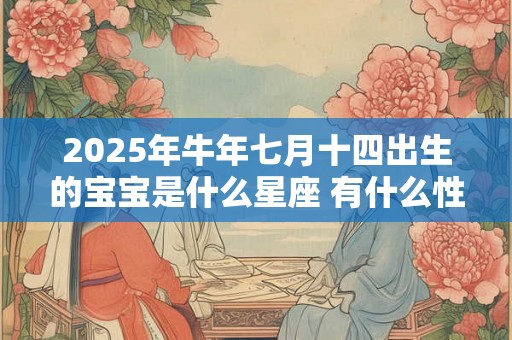 2025年牛年七月十四出生的宝宝是什么星座 有什么性格特点 2025年牛年七月十四出生的宝宝是什么星座 有什么性格特点