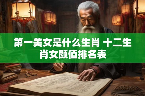 第一美女是什么生肖 十二生肖女颜值排名表