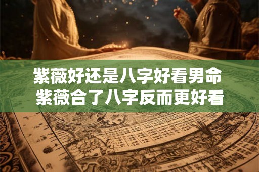 紫薇好还是八字好看男命 紫薇合了八字反而更好看 紫薇好还是八字好看男命 紫薇合了八字反而更好看
