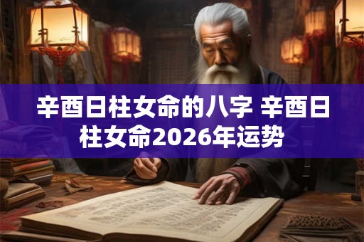 辛酉日柱女命的八字 辛酉日柱女命2026年运势 辛酉日柱女命的八字 辛酉日柱女命2026年运势