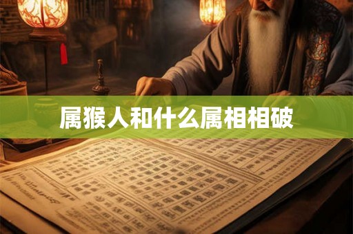 属猴人和什么属相相破