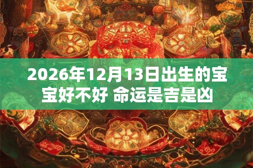 2026年12月13日出生的宝宝好不好 命运是吉是凶 2026年12月13日出生的宝宝好不好 命运是吉是凶