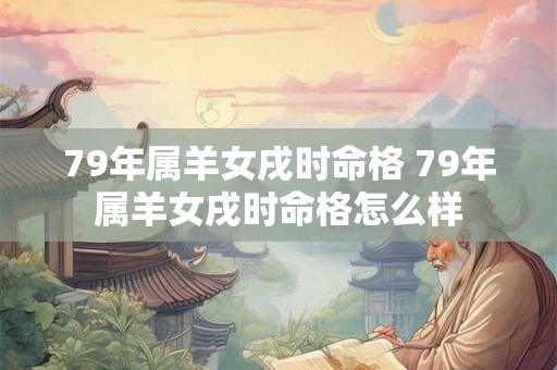 79年属羊女戌时命格 79年属羊女戌时命格怎么样 79年属羊女戌时命格 79年属羊女戌时命格怎么样