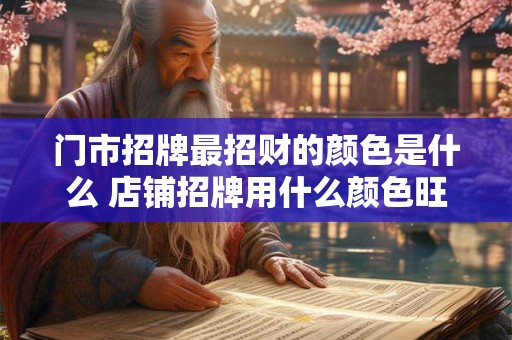 门市招牌最招财的颜色是什么 店铺招牌用什么颜色旺财 门市招牌最招财的颜色是什么 店铺招牌用什么颜色旺财